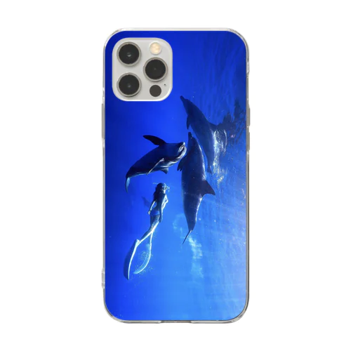 Ayano & Dolphin iPhoneクリアケース Soft Clear Smartphone Case
