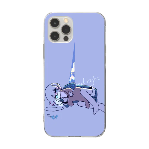 おやすみなぎくん Soft Clear Smartphone Case