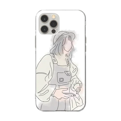 女の子 Soft Clear Smartphone Case