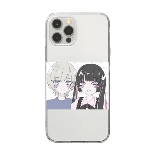 ウルフちゃんと地雷ちゃん Soft Clear Smartphone Case