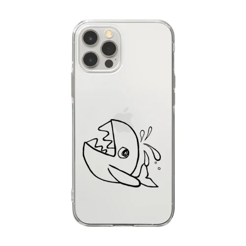 クジラくんスマホケース Soft Clear Smartphone Case