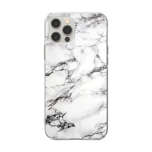 Inorganic_marble Soft Clear Smartphone Case