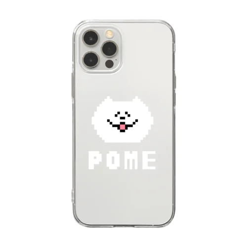 ポメ Soft Clear Smartphone Case