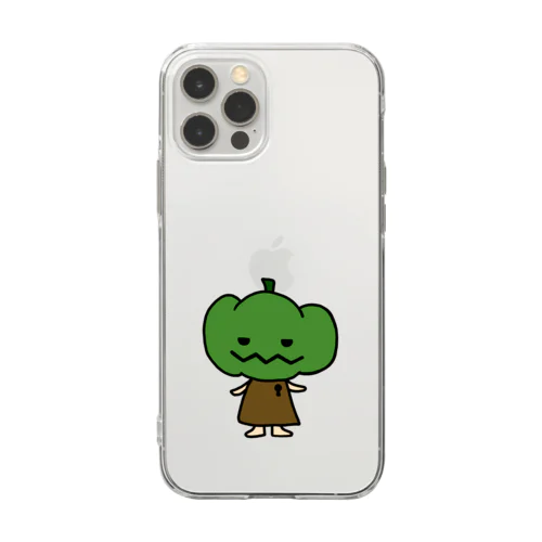 半目ゆるかぼちゃ Soft Clear Smartphone Case