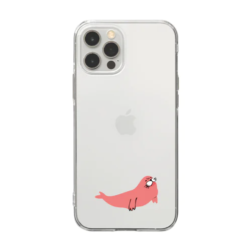 あざらしのひと Soft Clear Smartphone Case