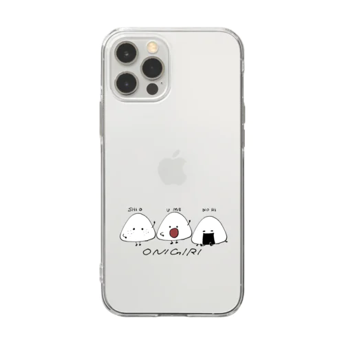 おにぎり Soft Clear Smartphone Case