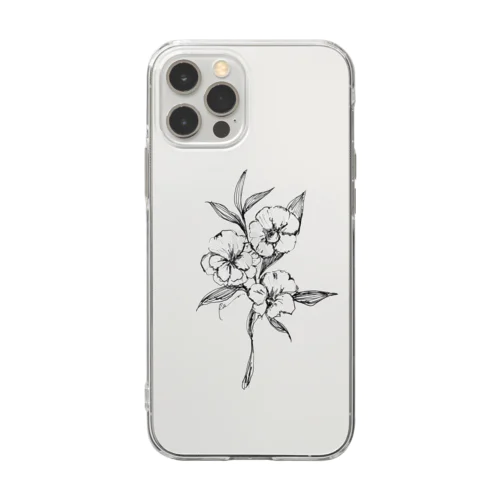 いつか枯れる華。 Soft Clear Smartphone Case