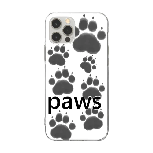 cat paws  Soft Clear Smartphone Case