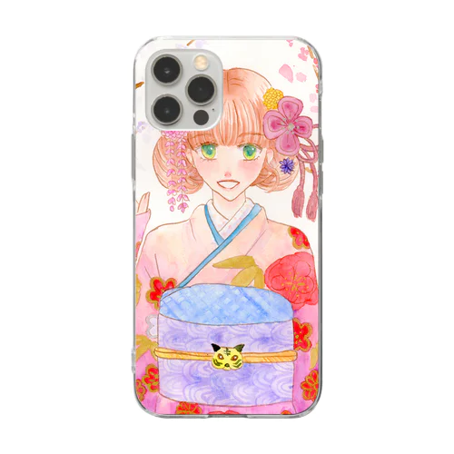 ふりそで Soft Clear Smartphone Case