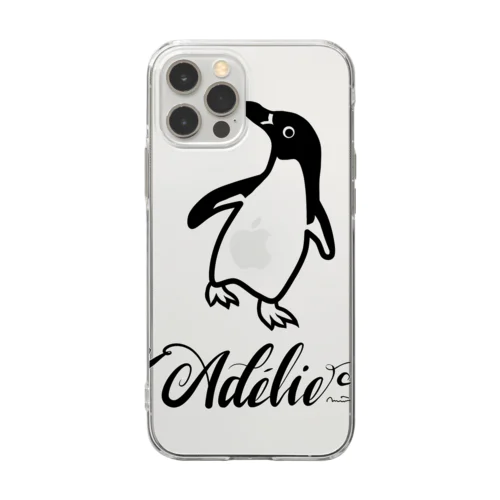 Adélie Penguin (+logo A) ソフトクリアスマホケース