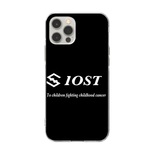 IOST ロゴ+ 縦長  Soft Clear Smartphone Case