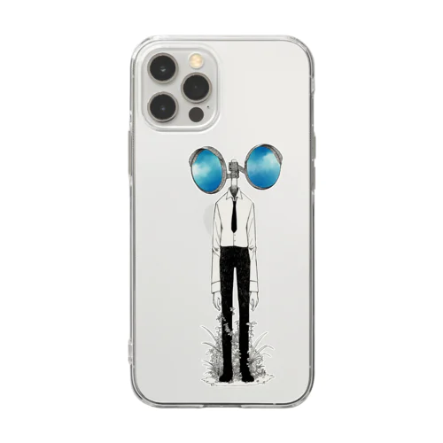 カーブミラー男 Soft Clear Smartphone Case