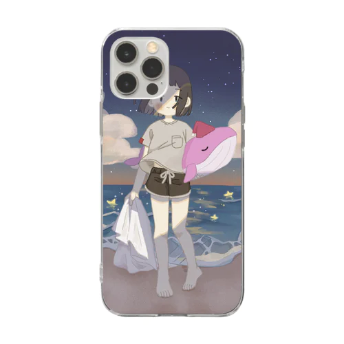 眠りから覚めて Soft Clear Smartphone Case