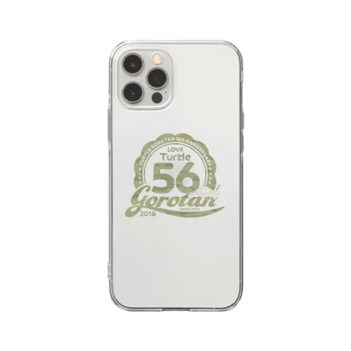 Turtle56tan 8th Anniversary FlowerLogo Soft Clear Smartphone Case