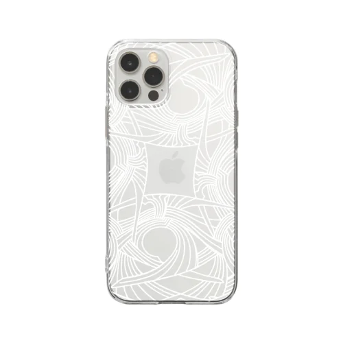 直弧文 -線刻ver.- Soft Clear Smartphone Case