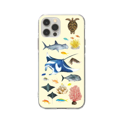 八重山の海の中 Soft Clear Smartphone Case