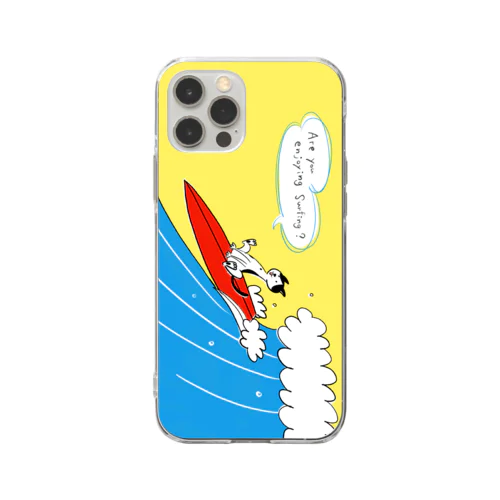 サーフ猫 Soft Clear Smartphone Case