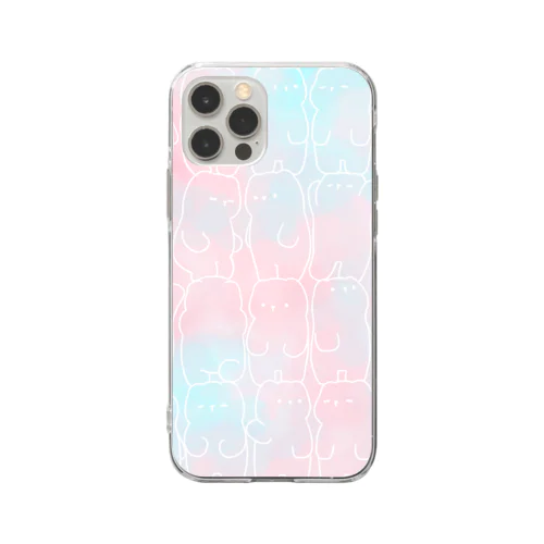 いっぱいくまさん Soft Clear Smartphone Case