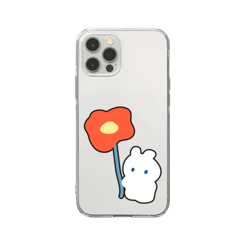 ポピーとうさぎ Soft Clear Smartphone Case