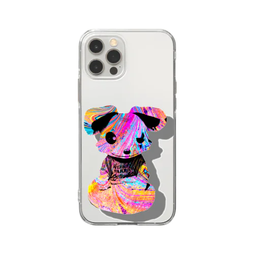 犬の浮遊 Soft Clear Smartphone Case