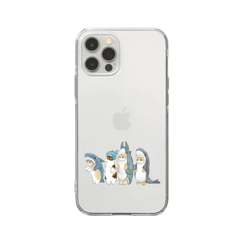 サメ図鑑 Soft Clear Smartphone Case