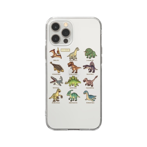 恐竜図鑑 Soft Clear Smartphone Case