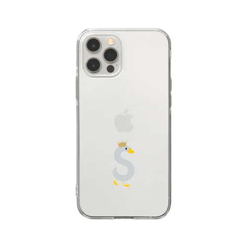 子ガモのパトくん Soft Clear Smartphone Case