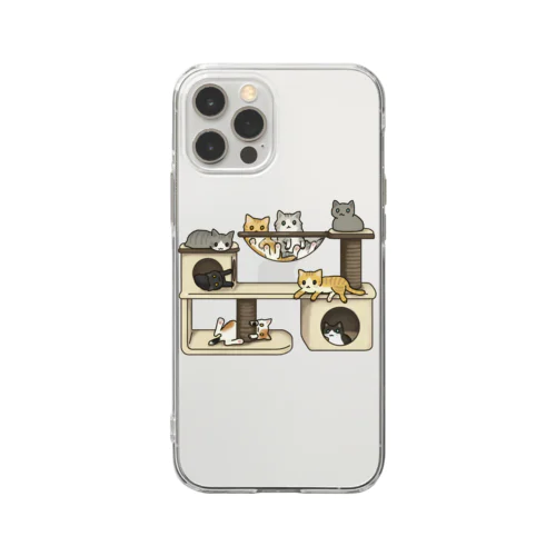 キャットタワー Soft Clear Smartphone Case