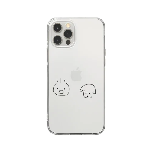 あひる×いぬ Soft Clear Smartphone Case