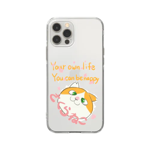 ファーブル家　さくらみみデザイン雑貨 Soft Clear Smartphone Case