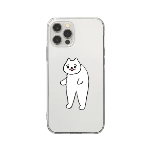 首もげ（ちょっと小） Soft Clear Smartphone Case