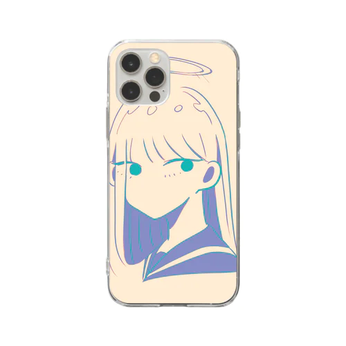 昼下がりのセーラー少女 Soft Clear Smartphone Case