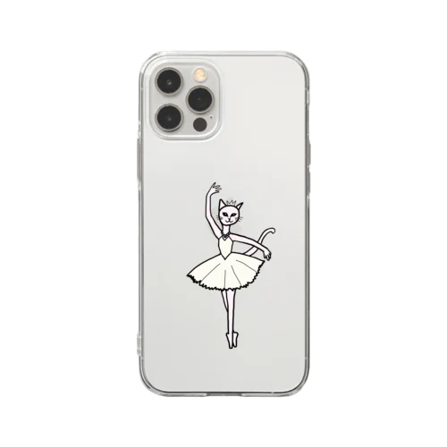 猫のバレリーナ Soft Clear Smartphone Case