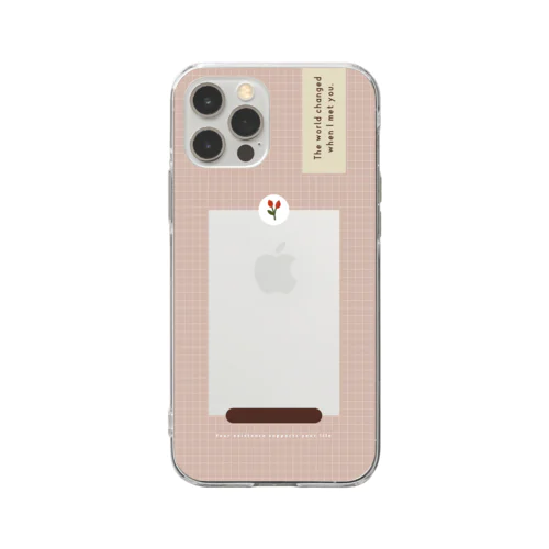 🍑 ) 𝗈𝗌𝗁𝗂 𝗇𝗈 𝗂𝗋𝗎 𝗌𝖾𝗄𝖺𝗂.｜02 Soft Clear Smartphone Case