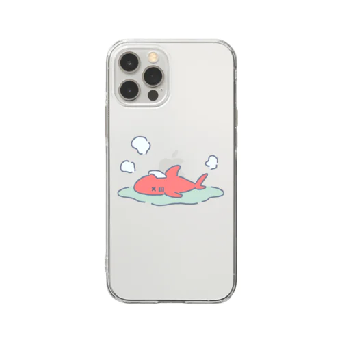 のぼせたサメ Soft Clear Smartphone Case