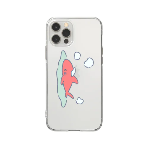 のぼせたサメ Soft Clear Smartphone Case