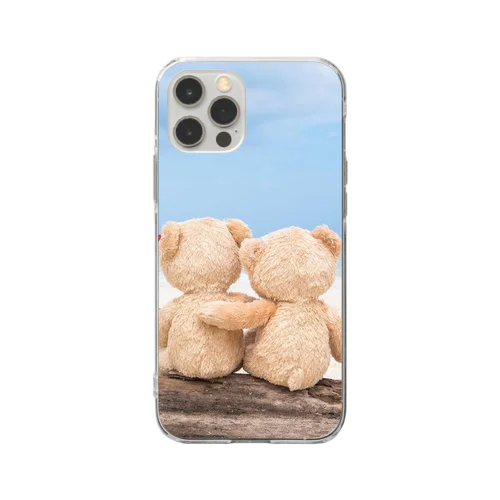 テディーベアーケース Soft Clear Smartphone Case