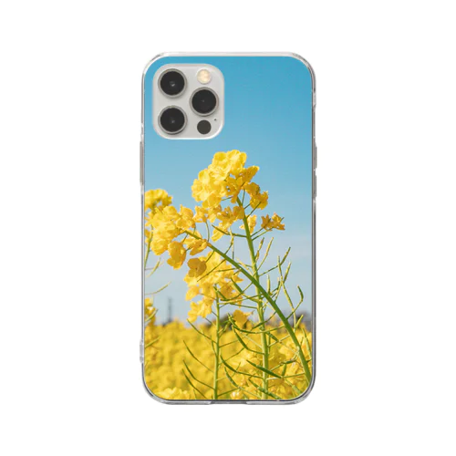 菜の花×sky Soft Clear Smartphone Case