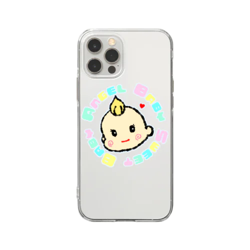 天使な赤ちゃん Soft Clear Smartphone Case