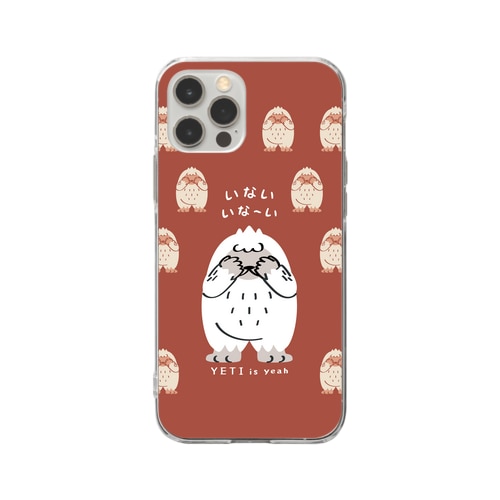 CT121　YETI is yeah*いないいないばぁ*bgC Soft Clear Smartphone Case