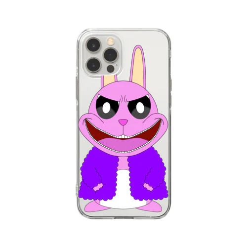 かわいいうさぎ Soft Clear Smartphone Case