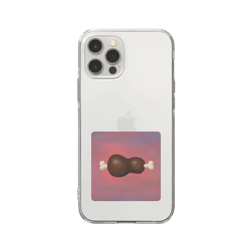 まんが肉 Soft Clear Smartphone Case