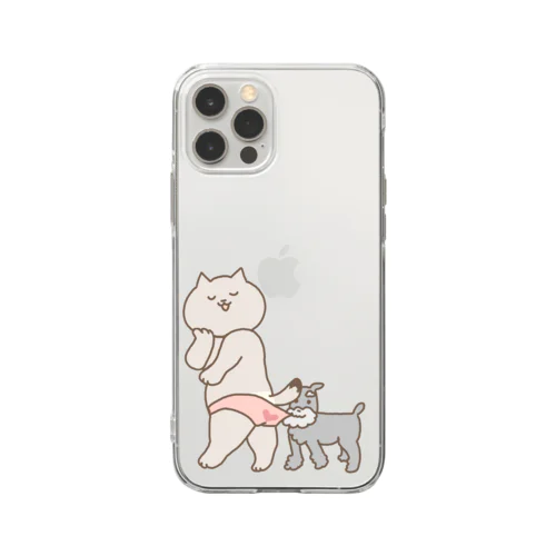 にゃん子パトーン Soft Clear Smartphone Case