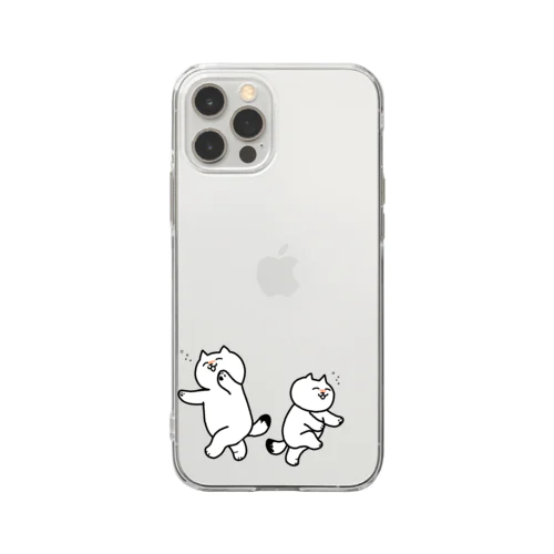 酔いどれにゃん子 Soft Clear Smartphone Case