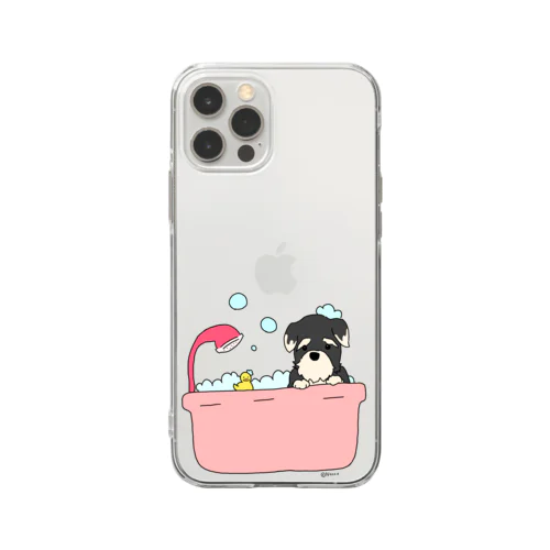 Dash_bathtime Soft Clear Smartphone Case