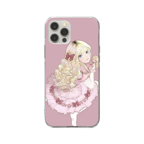 金髪生えてきてほしいちゃん Soft Clear Smartphone Case