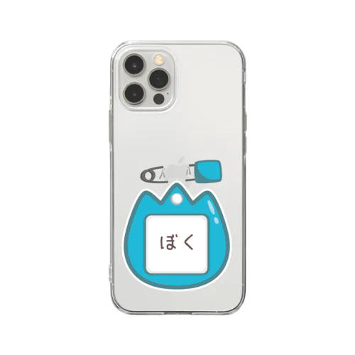 CT129 幼稚園バッチ・名札D*ぼく Soft Clear Smartphone Case