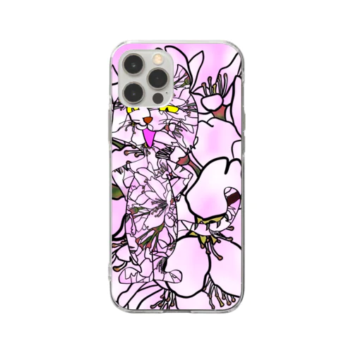 桜フリーダム Soft Clear Smartphone Case