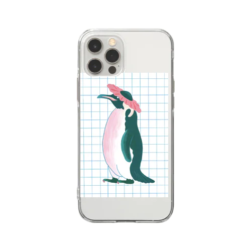 水に激弱ペンギン Soft Clear Smartphone Case