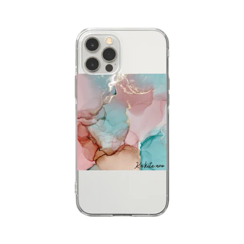 シンプルに飾ろう ka.kite.ano Soft Clear Smartphone Case